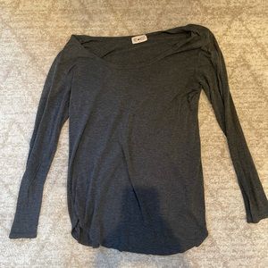 Grey long sleeve shirt
